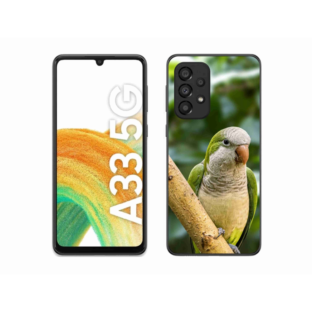Gelový kryt mmCase na Samsung Galaxy A33 - papoušek mníšek