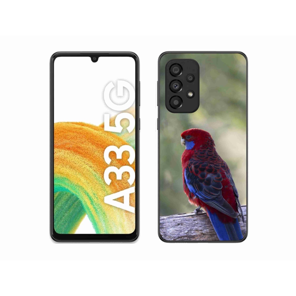 Gelový kryt mmCase na Samsung Galaxy A33 - papoušek rosela