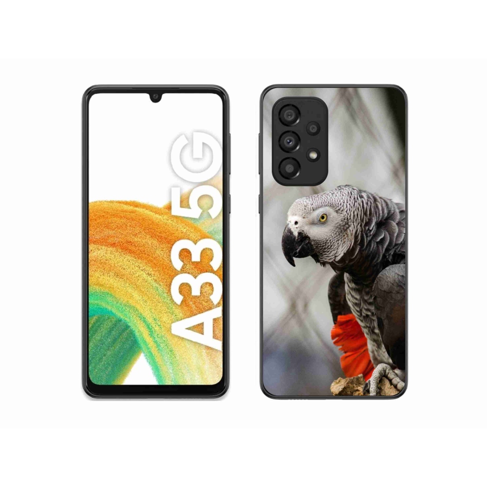 Gelový kryt mmCase na Samsung Galaxy A33 - papoušek žako 3