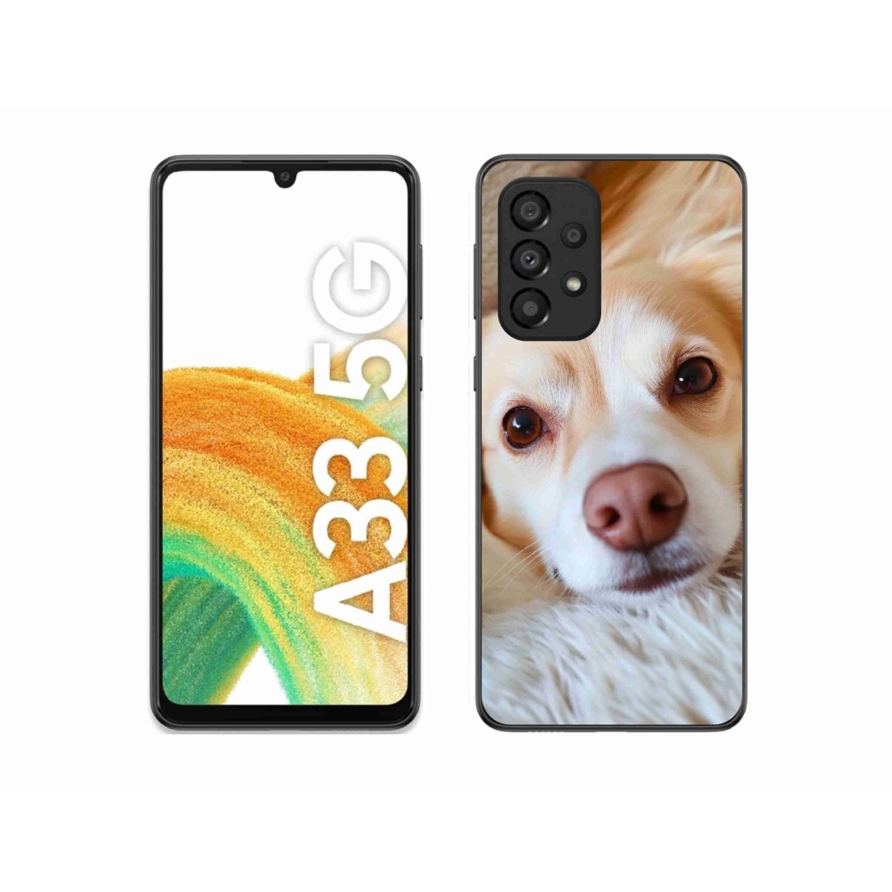 Gelový kryt mmCase na Samsung Galaxy A33 - Roztomilá čivava
