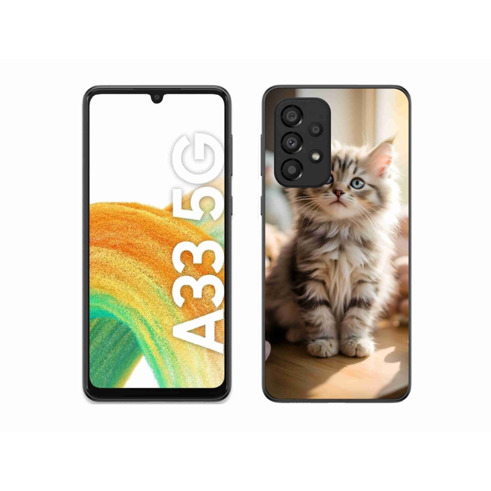 Gelový kryt mmCase na Samsung Galaxy A33 - roztomilé kotě 10
