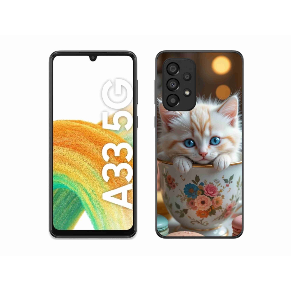 Gelový kryt mmCase na Samsung Galaxy A33 - roztomilé kotě 6