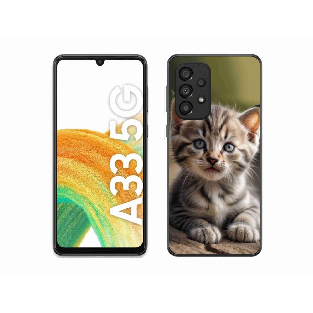 Gelový kryt mmCase na Samsung Galaxy A33 - roztomilé kotě 9