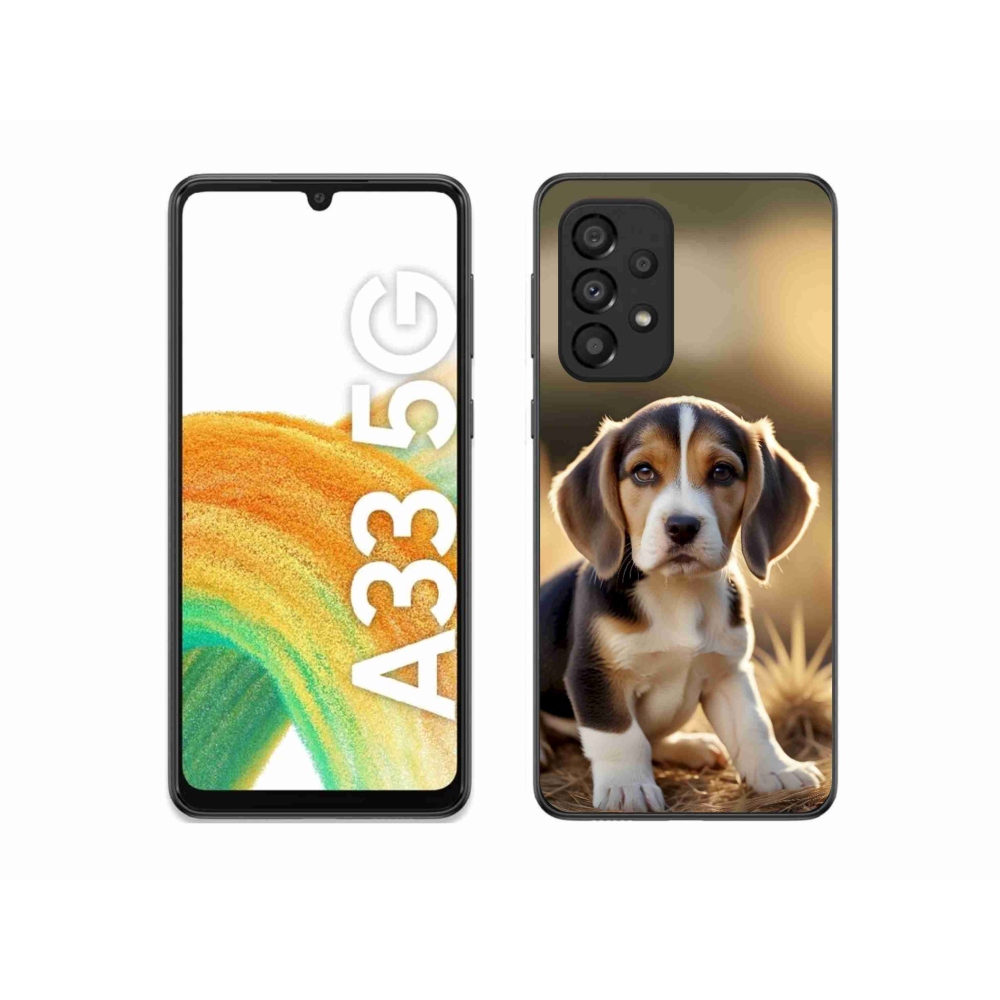 Gelový kryt mmCase na Samsung Galaxy A33 - roztomilý bígl