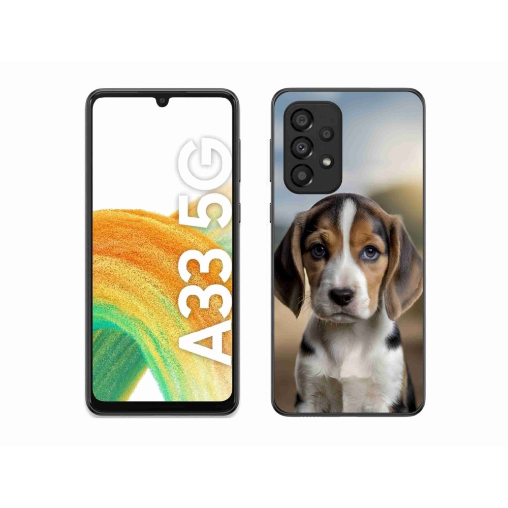 Gelový kryt mmCase na Samsung Galaxy A33 - roztomilý bígl