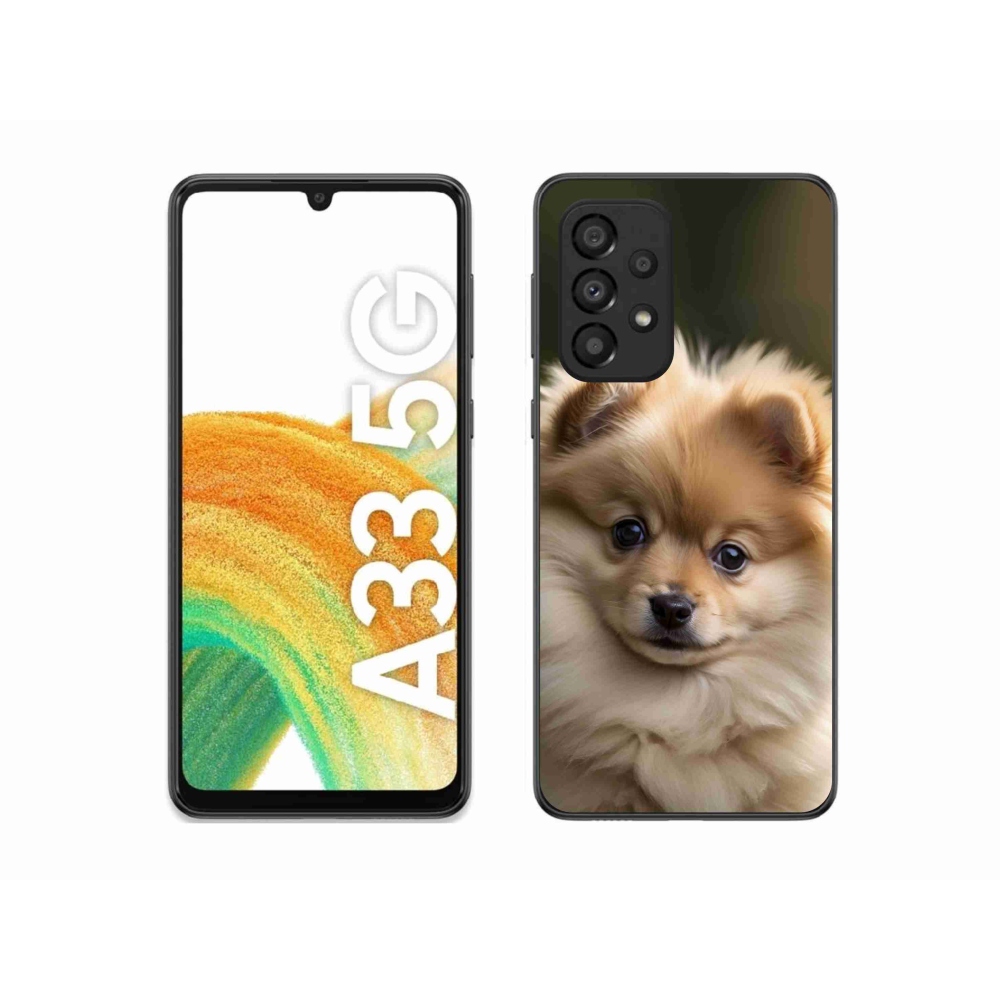 Gelový kryt mmCase na Samsung Galaxy A33 - roztomilý pomeranian 2