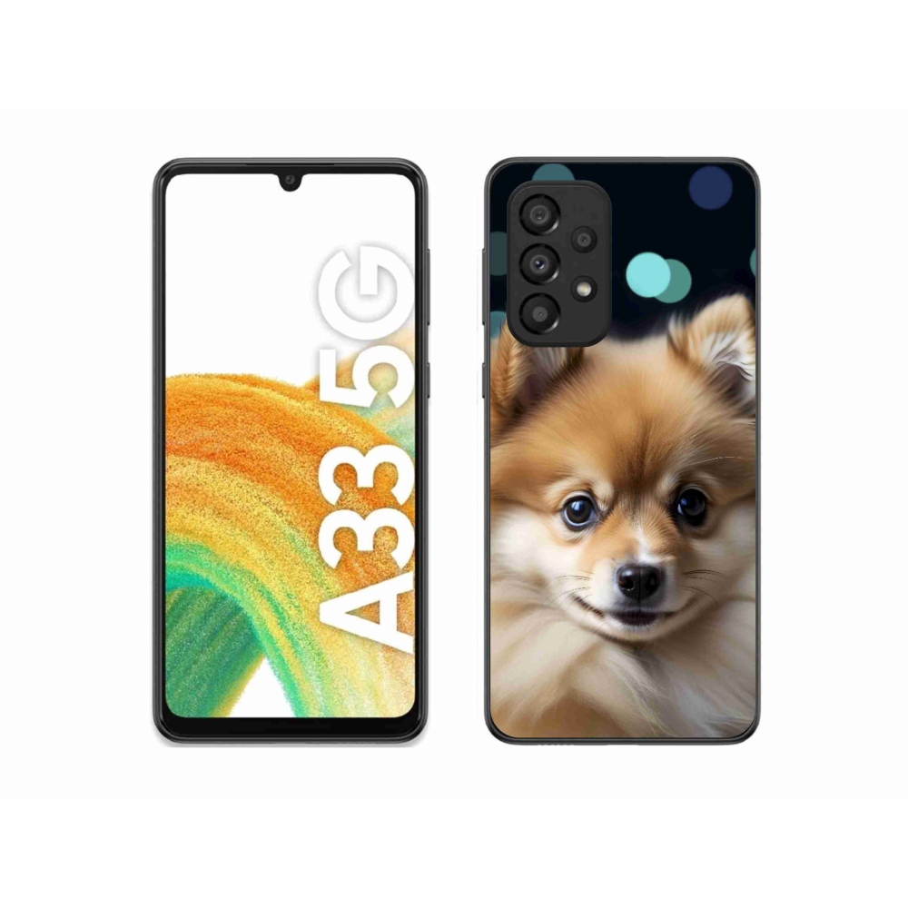Gelový kryt mmCase na Samsung Galaxy A33 - roztomilý pomeranian