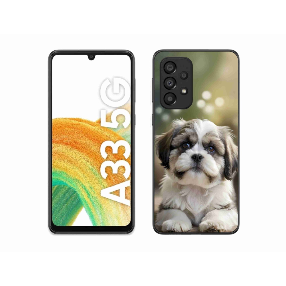 Gelový kryt mmCase na Samsung Galaxy A33 - roztomilý shih-tzu