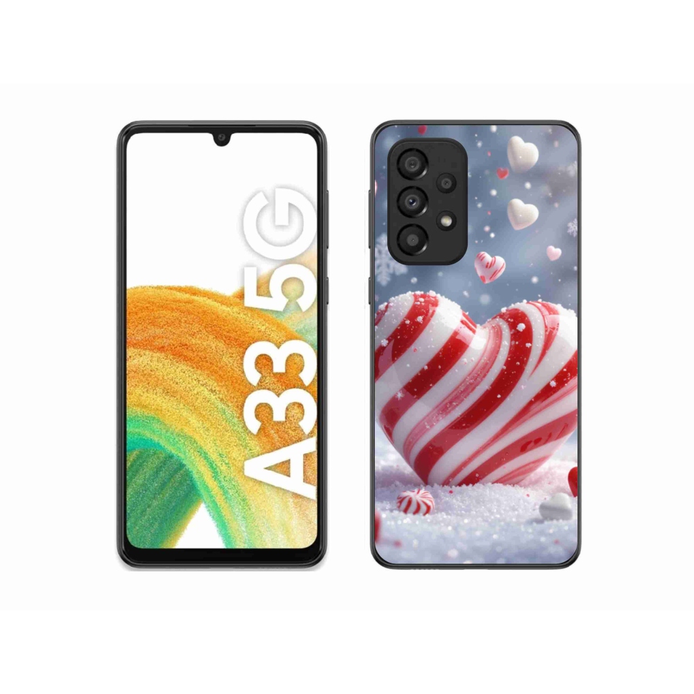 Gelový kryt mmCase na Samsung Galaxy A33 - sladké srdce