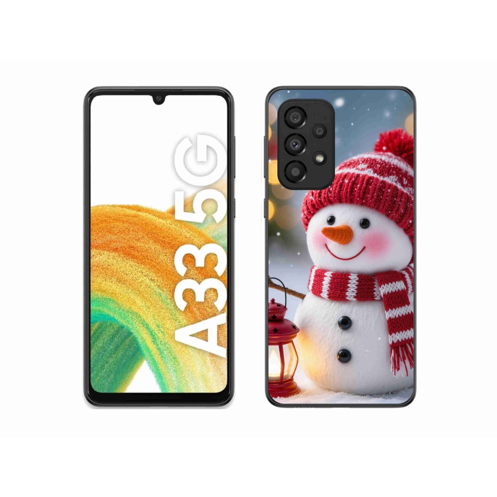 Gelový kryt mmCase na Samsung Galaxy A33 - sněhulák 2