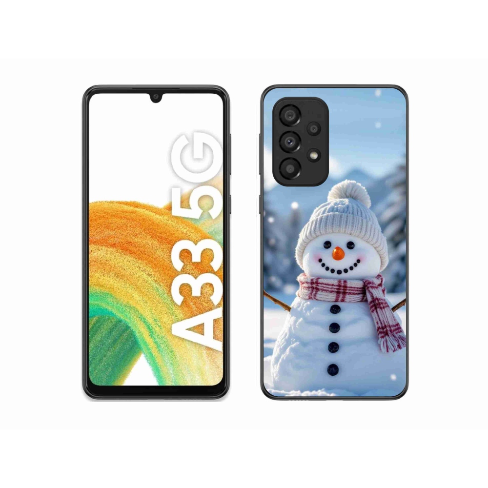 Gelový kryt mmCase na Samsung Galaxy A33 - sněhulák 3
