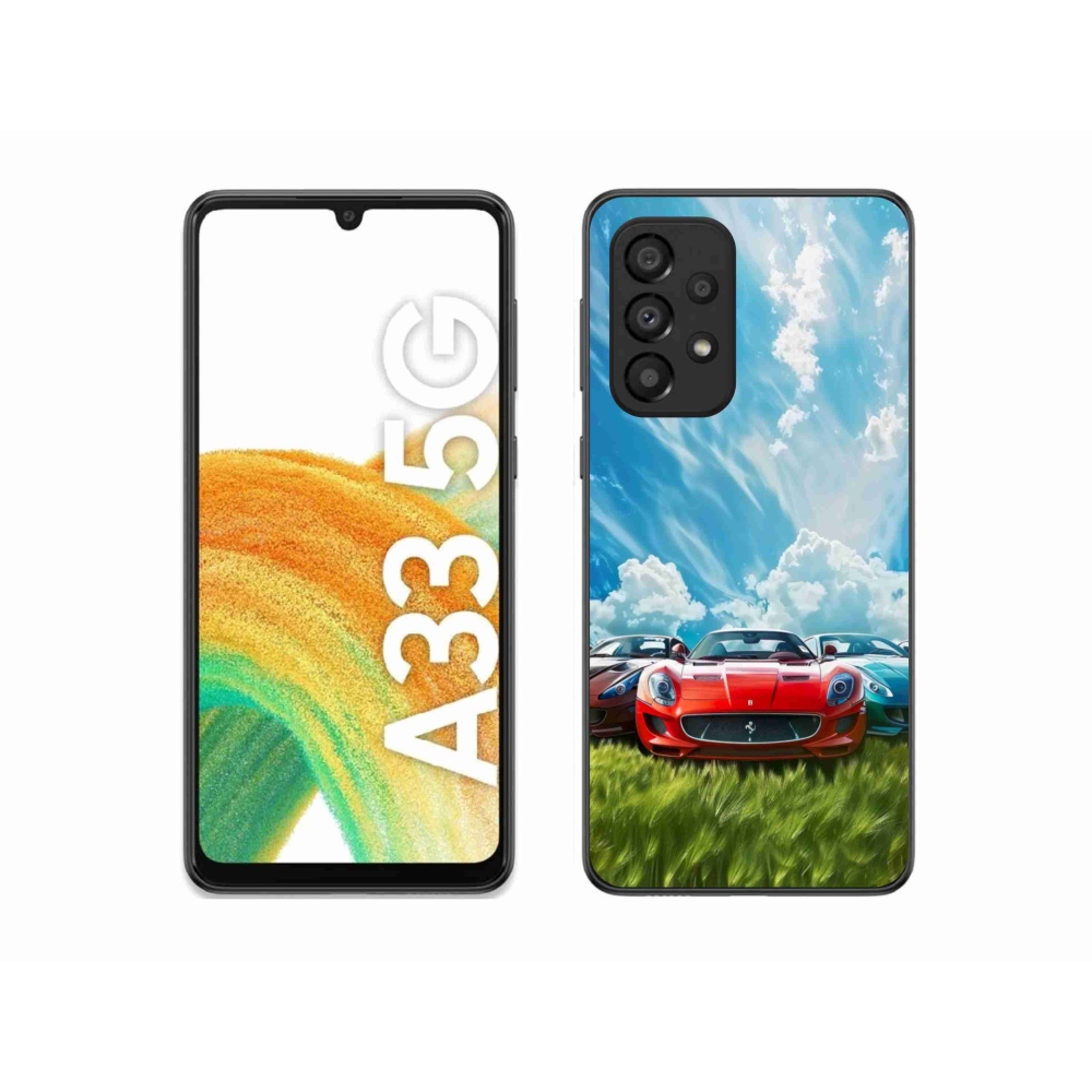 Gelový kryt mmCase na Samsung Galaxy A33 - sportovní vozy