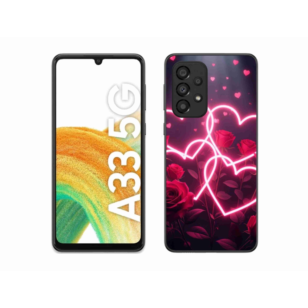 Gelový kryt mmCase na Samsung Galaxy A33 - srdce lásky