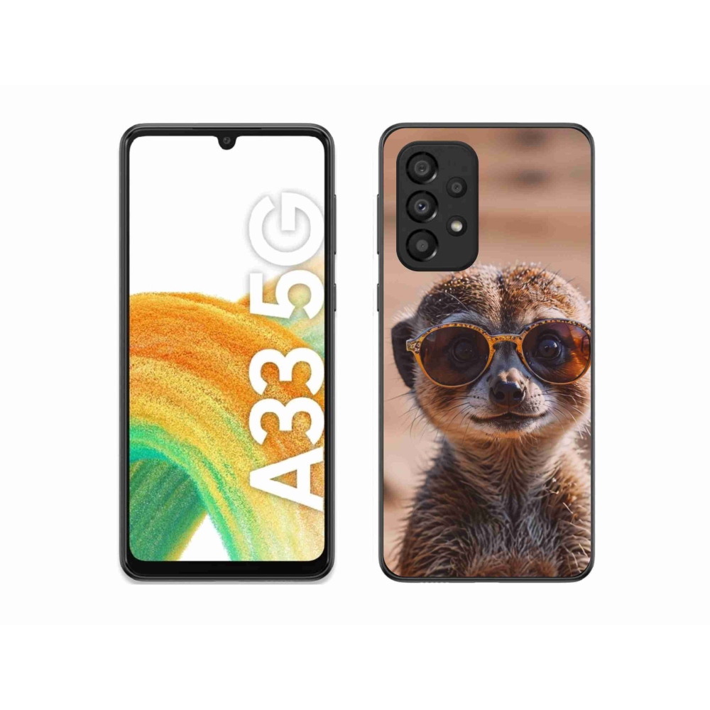 Gelový kryt mmCase na Samsung Galaxy A33 - stylová surikata