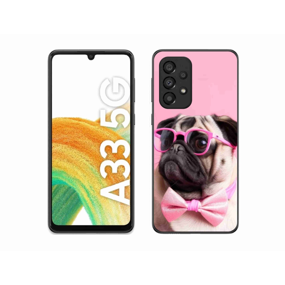 Gelový kryt mmCase na Samsung Galaxy A33 - stylový mops