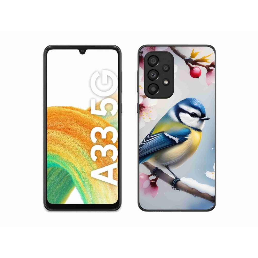 Gelový kryt mmCase na Samsung Galaxy A33 - sýkorka