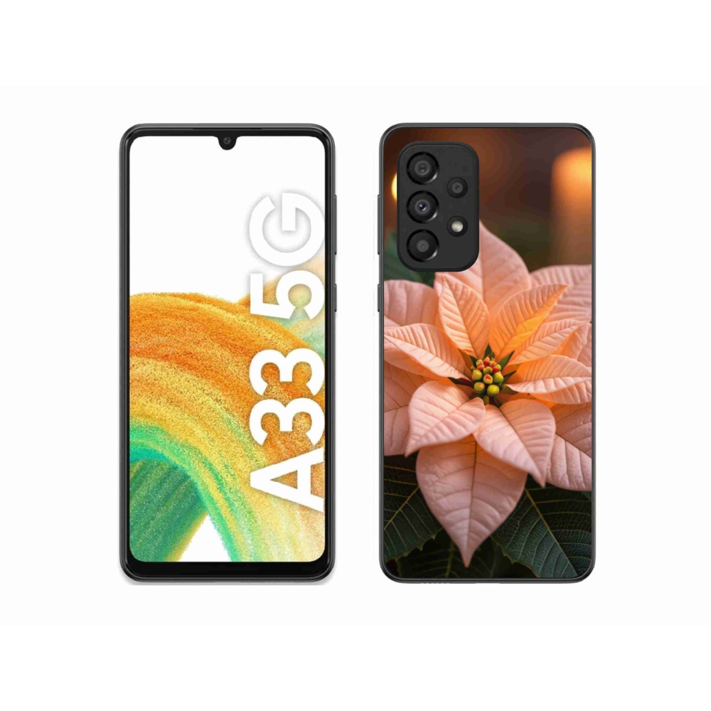 Gelový kryt mmCase na Samsung Galaxy A33 - vánoční hvězda