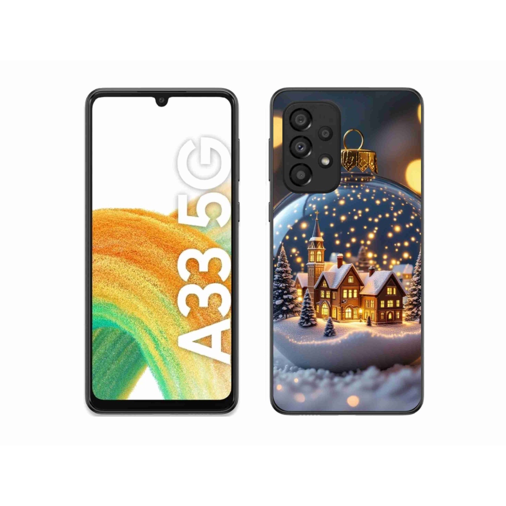 Gelový kryt mmCase na Samsung Galaxy A33 - vánoční koule 4