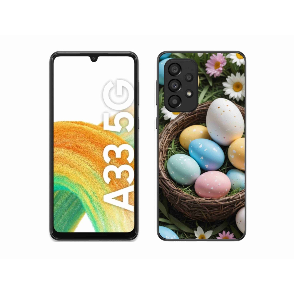Gelový kryt mmCase na Samsung Galaxy A33 - velikonoční vajíčka 2