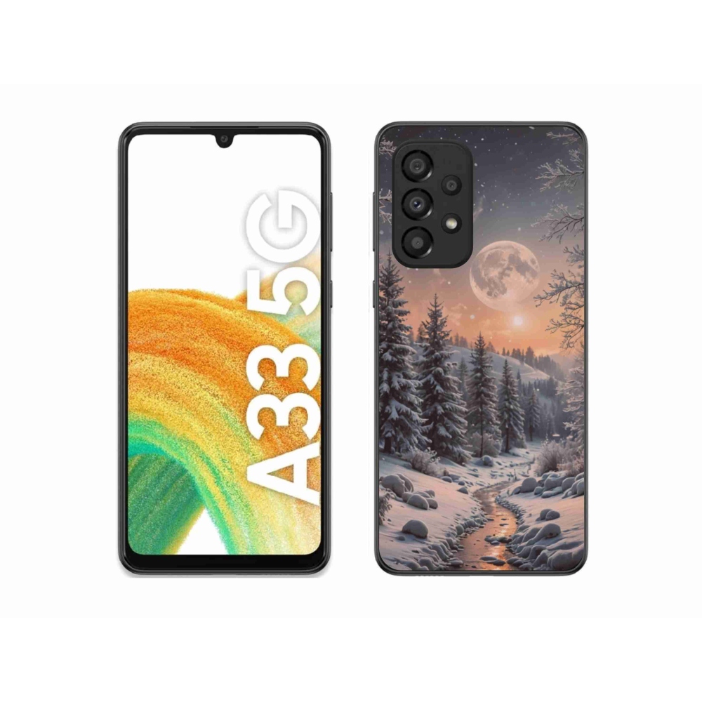Gelový kryt mmCase na Samsung Galaxy A33 - zimní krajina 2