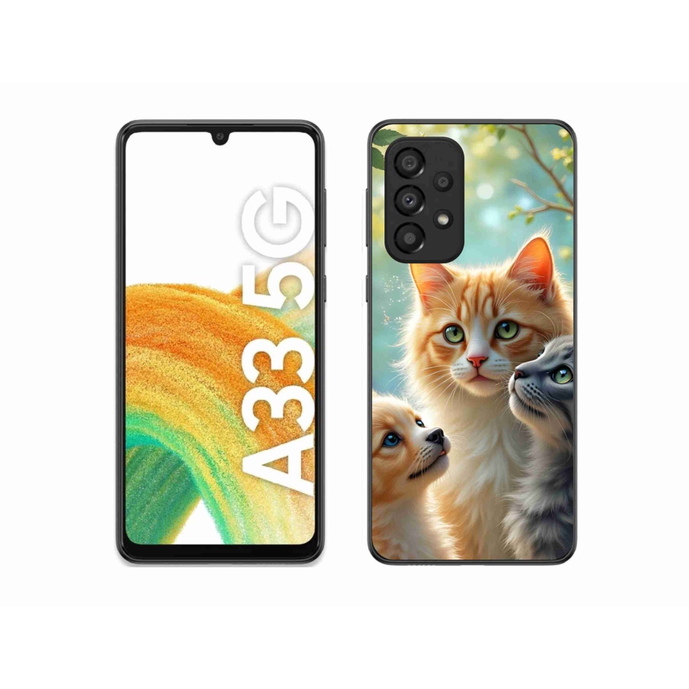 Gelový kryt mmCase na Samsung Galaxy A33 - zvířecí přátelství 2