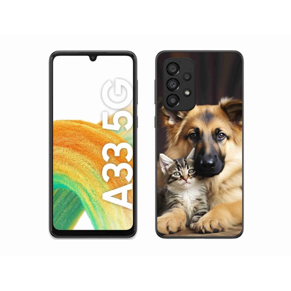 Gelový kryt mmCase na Samsung Galaxy A33 - zvířecí přátelství