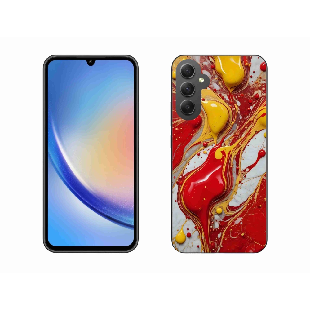 Gelový kryt mmCase na Samsung Galaxy A34 5G - abstraktní motiv 42