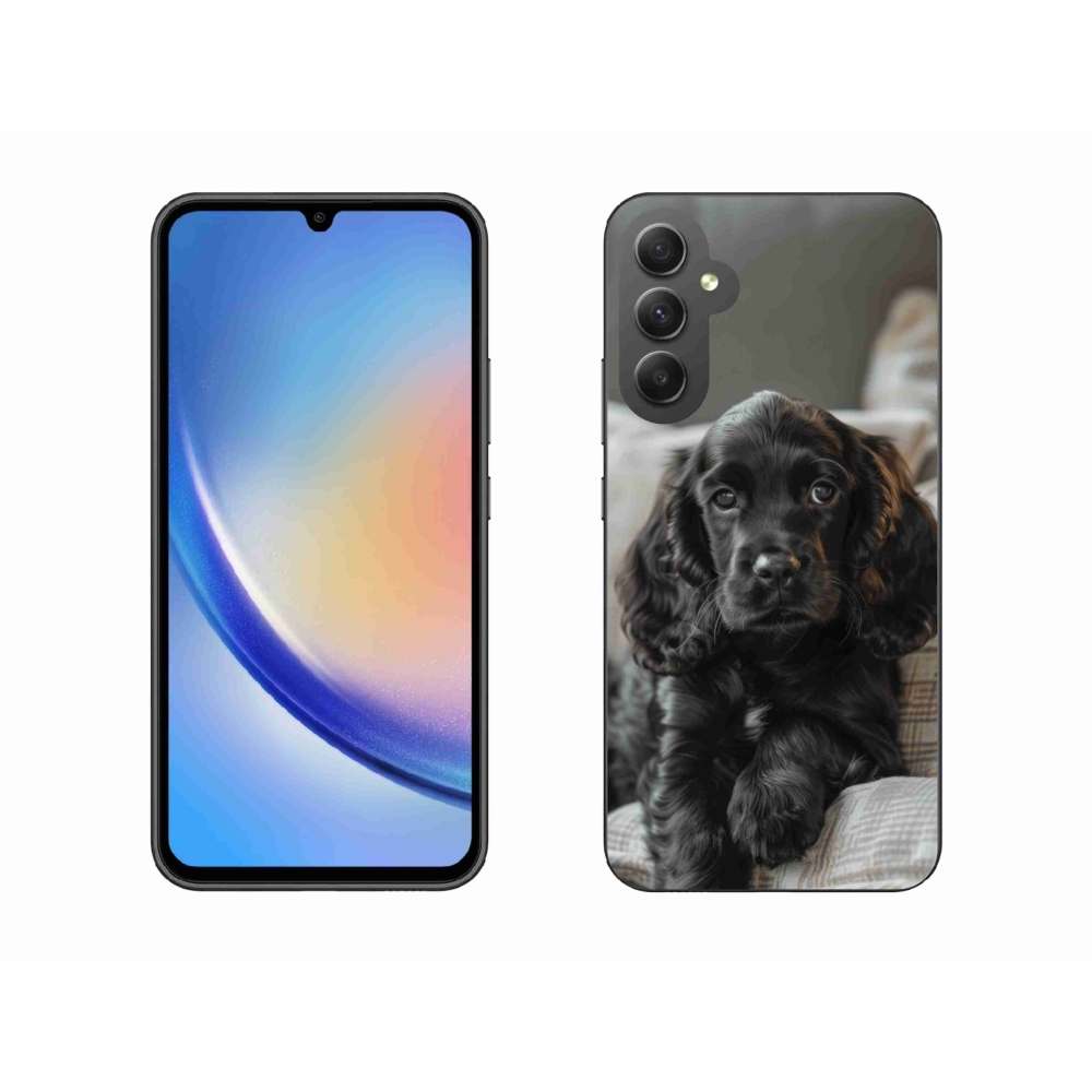 Gelový kryt mmCase na Samsung Galaxy A34 5G - anglický kokršpaněl