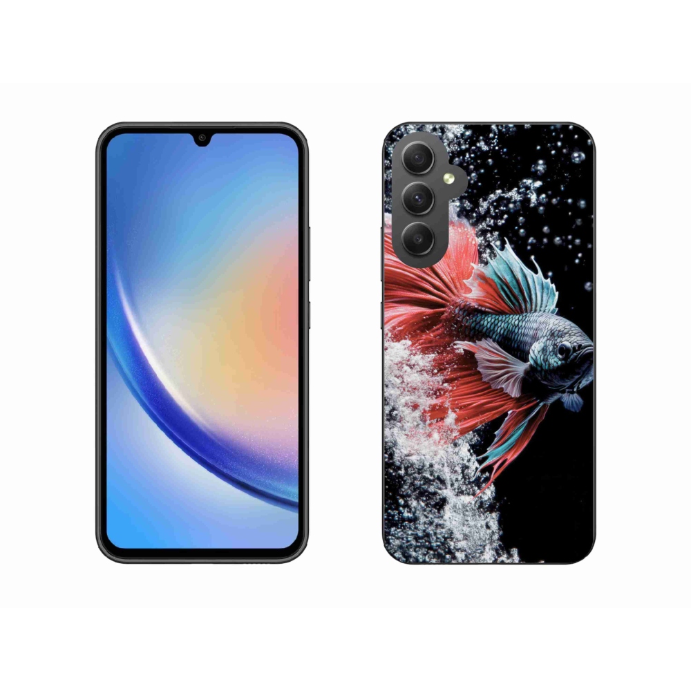 Gelový kryt mmCase na Samsung Galaxy A34 5G - bojovnice pestrá