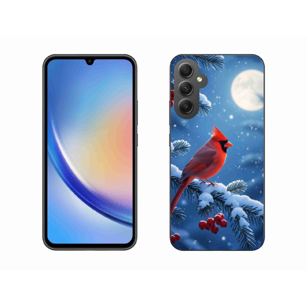 Gelový kryt mmCase na Samsung Galaxy A34 5G - kardinál červený