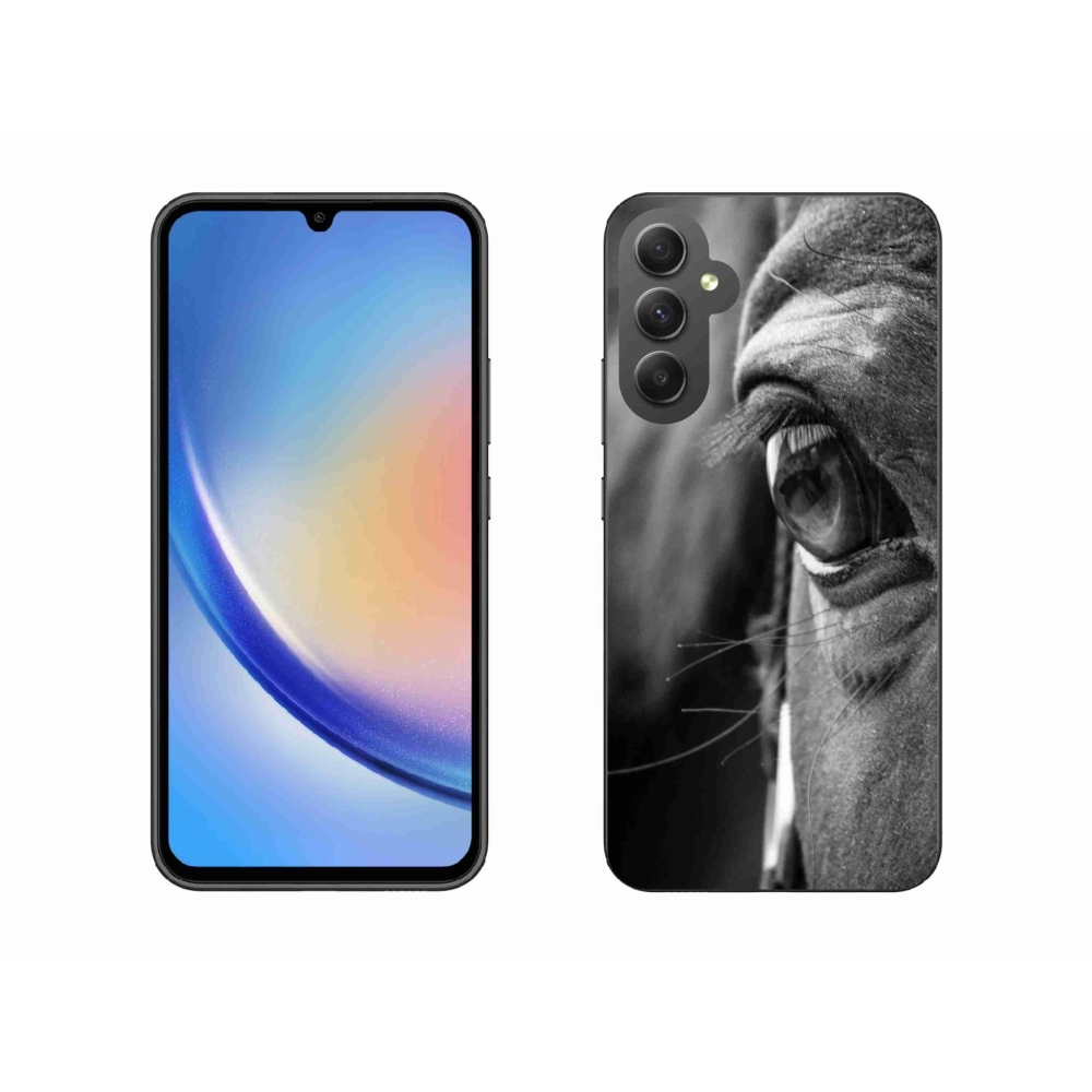 Gelový kryt mmCase na Samsung Galaxy A34 5G - koňský pohled