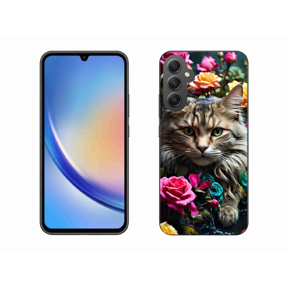 Gelový kryt mmCase na Samsung Galaxy A34 5G - kočíčí pohled 2