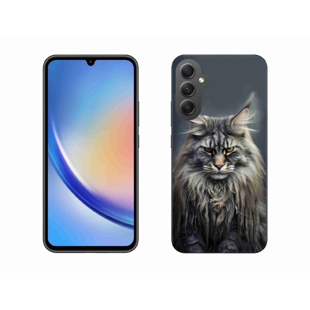 Gelový kryt mmCase na Samsung Galaxy A34 5G - kočíčí pohled 4