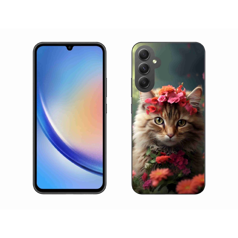 Gelový kryt mmCase na Samsung Galaxy A34 5G - kočíčí princezna