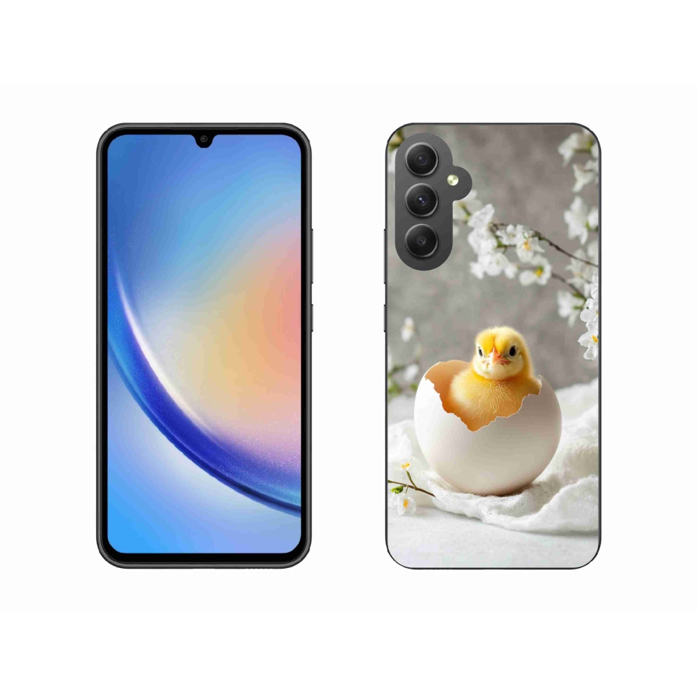 Gelový kryt mmCase na Samsung Galaxy A34 5G - kuřátko