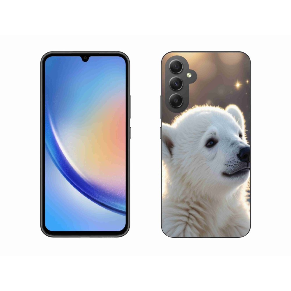 Gelový kryt mmCase na Samsung Galaxy A34 5G - lední medvěd