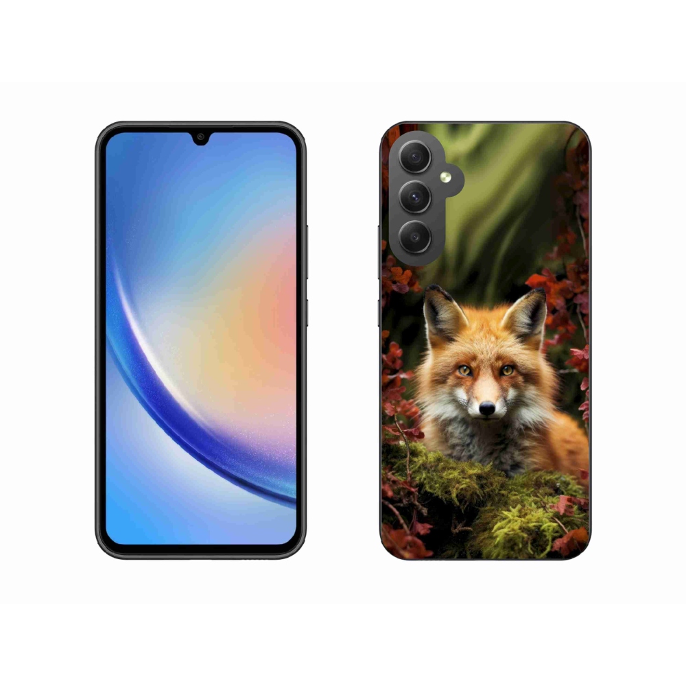 Gelový kryt mmCase na Samsung Galaxy A34 5G - liška v lese