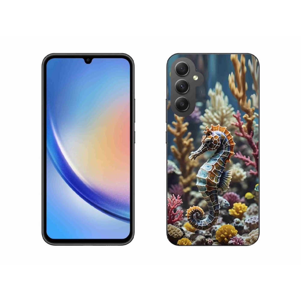 Gelový kryt mmCase na Samsung Galaxy A34 5G - mořský koník 2