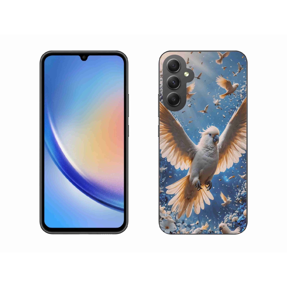 Gelový kryt mmCase na Samsung Galaxy A34 5G - papoušek kakadu