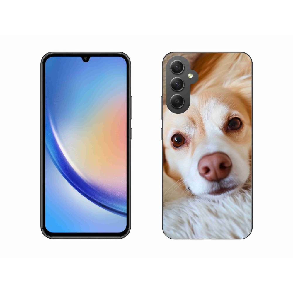 Gelový kryt mmCase na Samsung Galaxy A34 5G - Roztomilá čivava