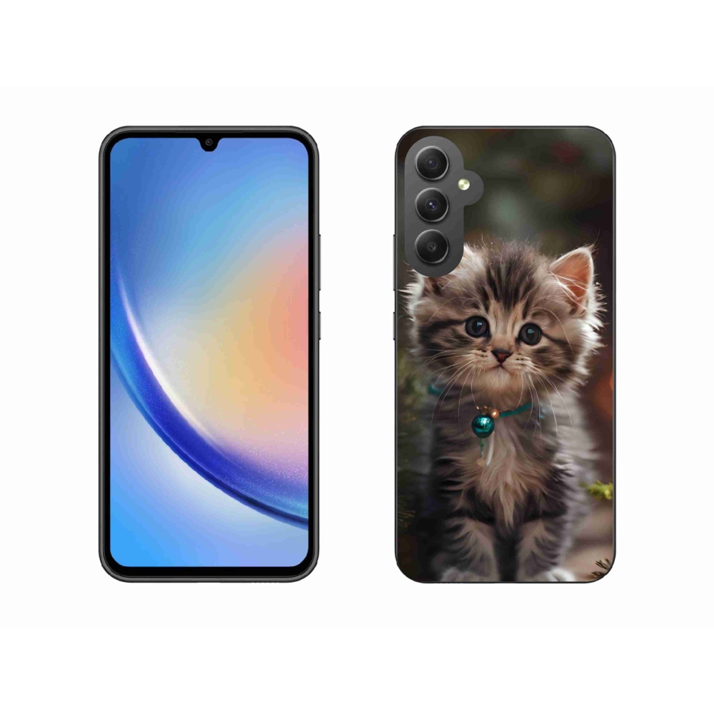 Gelový kryt mmCase na Samsung Galaxy A34 5G - roztomilé kotě 11