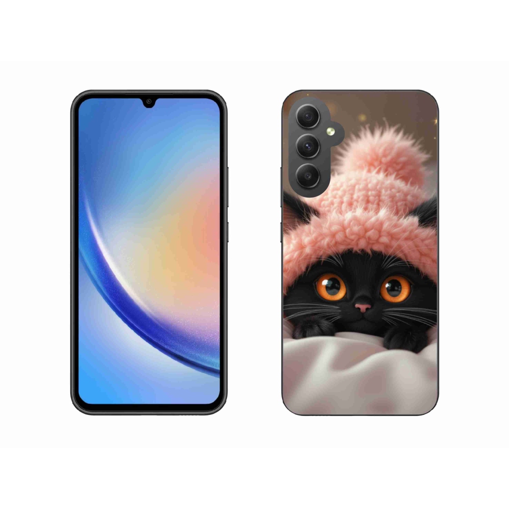 Gelový kryt mmCase na Samsung Galaxy A34 5G - roztomilé kotě 7