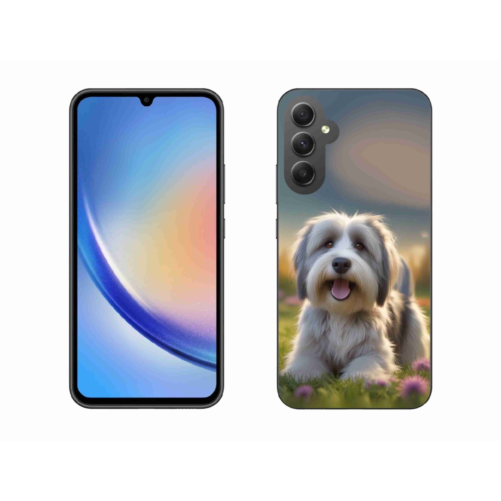 Gelový kryt mmCase na Samsung Galaxy A34 5G - roztomilý havanský psík