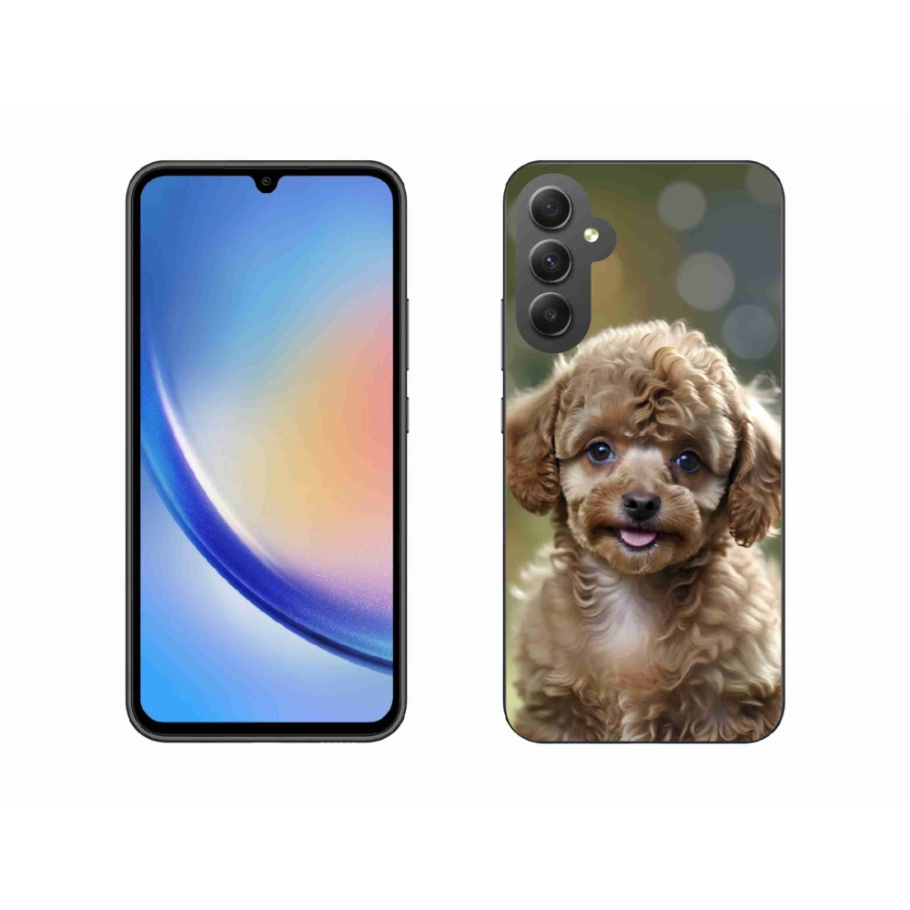 Gelový kryt mmCase na Samsung Galaxy A34 5G - roztomilý pudl