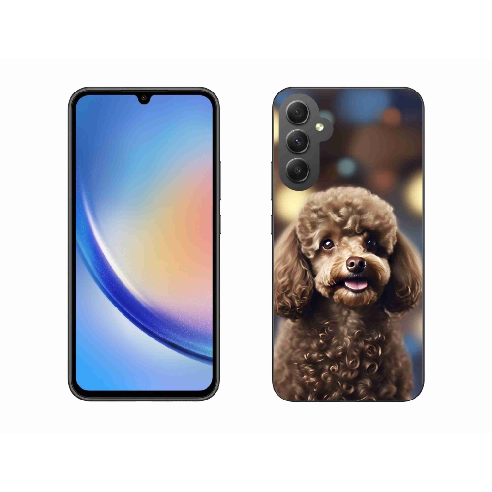Gelový kryt mmCase na Samsung Galaxy A34 5G - roztomilý pudl