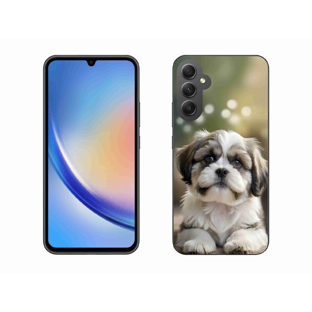 Gelový kryt mmCase na Samsung Galaxy A34 5G - roztomilý shih-tzu