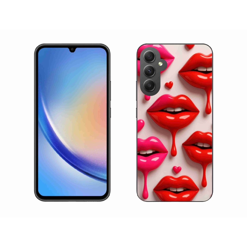 Gelový kryt mmCase na Samsung Galaxy A34 5G - rty 2