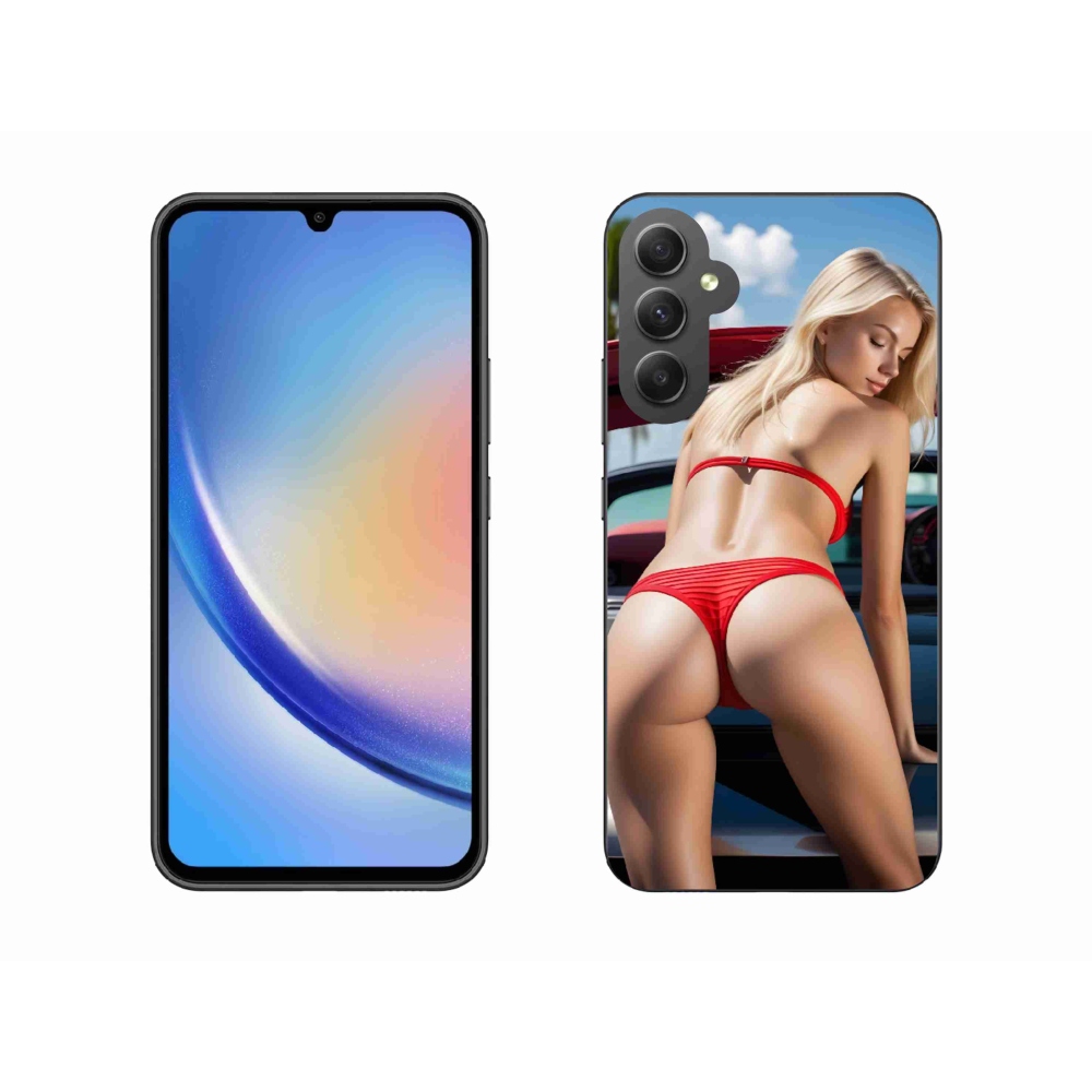 Gelový kryt mmCase na Samsung Galaxy A34 5G - sexy žena 2