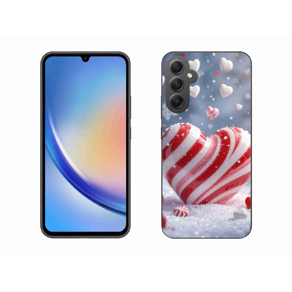 Gelový kryt mmCase na Samsung Galaxy A34 5G - sladké srdce