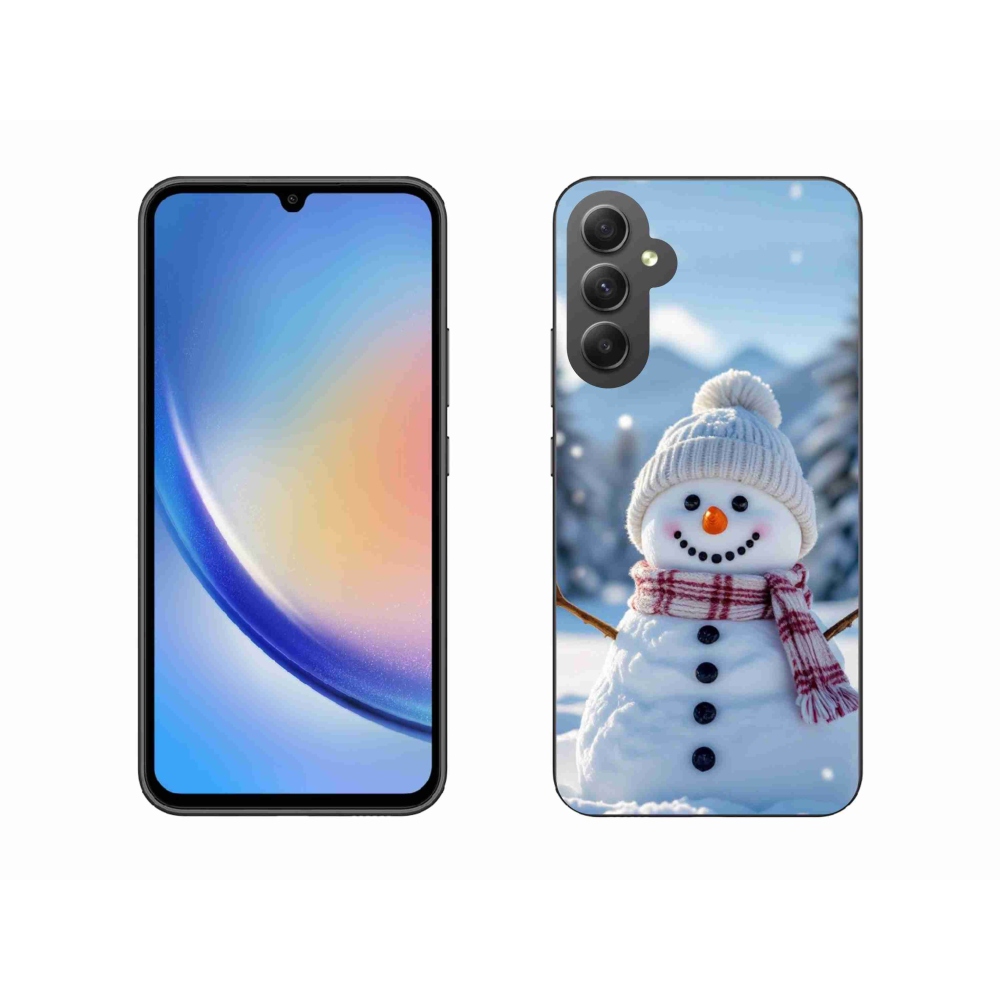 Gelový kryt mmCase na Samsung Galaxy A34 5G - sněhulák 3